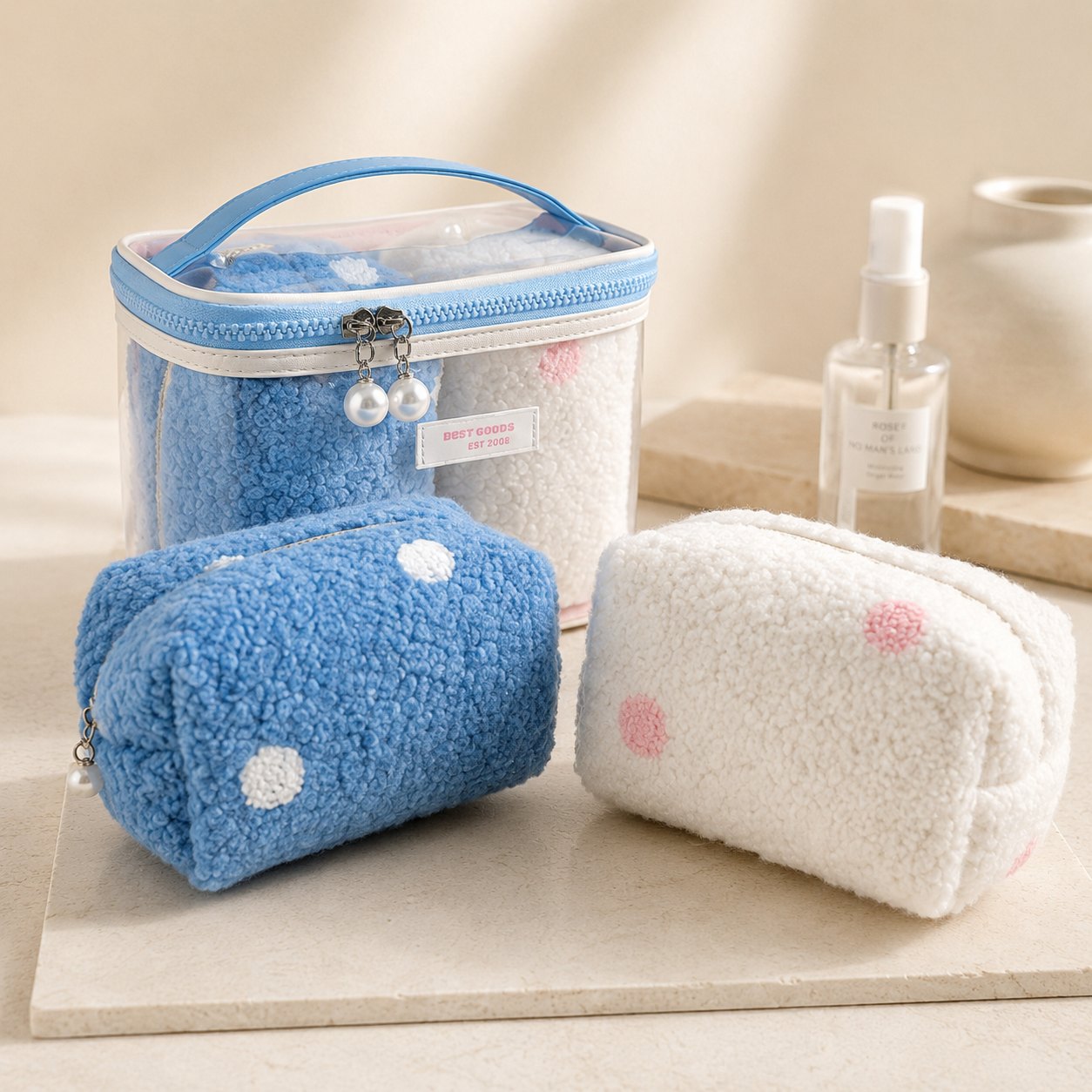 Clear PVC cosmetic bags
