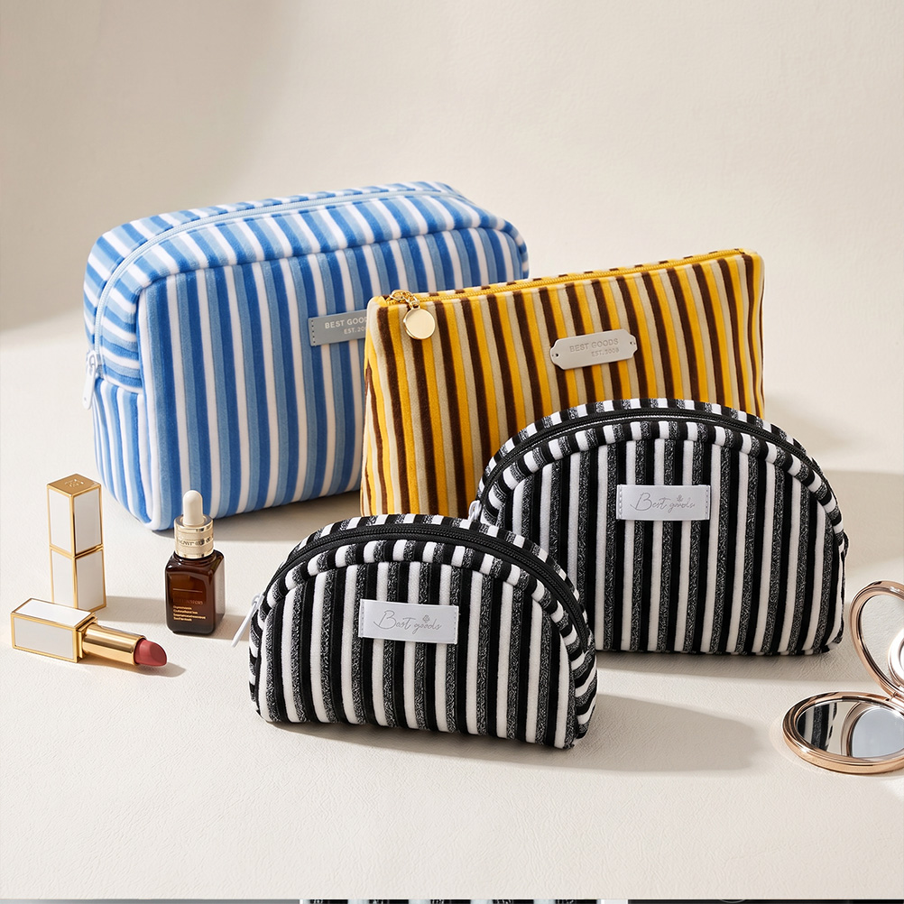 New seasonal terry cosmetic bag styles