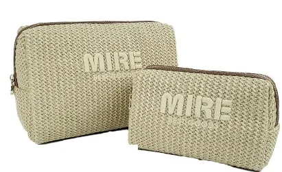 BG-2581L / BG-2581S straw cosmetic bag