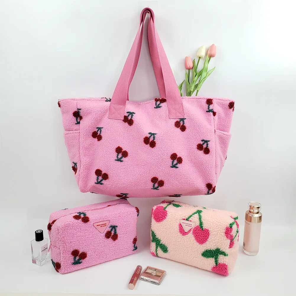 BG-VEL-053 terry cosmetic bag